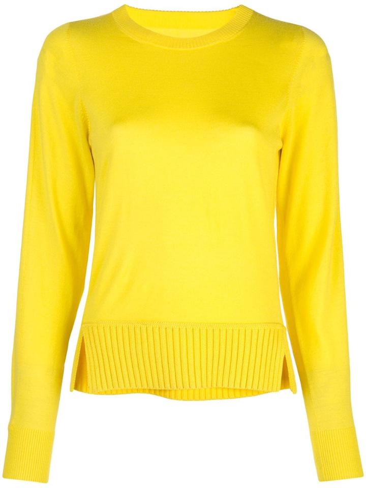 Proenza Schouler Merino Crewneck Top - Yellow