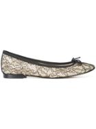 Repetto Lace Detail Ballerinas - Black