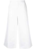 Marni Cropped High Waisted Trousers - White