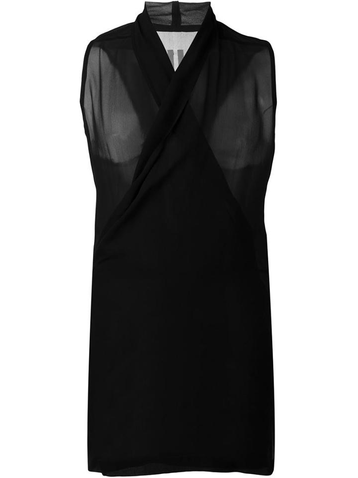 Rick Owens Semi-sheer Wrap Shirt