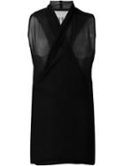 Rick Owens Semi-sheer Wrap Shirt