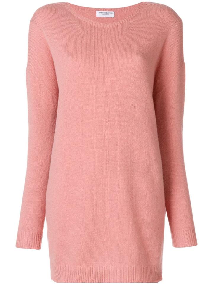 Majestic Filatures Long Line Jumper - Pink & Purple