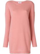 Majestic Filatures Long Line Jumper - Pink & Purple