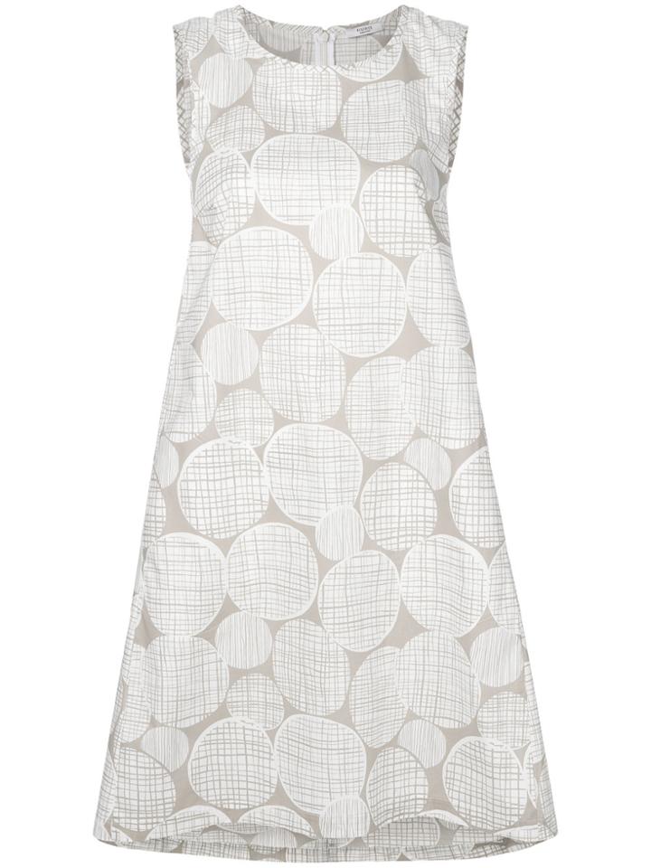 Peserico Sleeveless Printed Dress - Nude & Neutrals