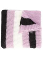 Undercover Ribbed Knit Scarf, Women's, Pink/purple, Mohair/wool/nylon