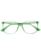 Gucci Eyewear Clear Wayfarer Glasses - Green