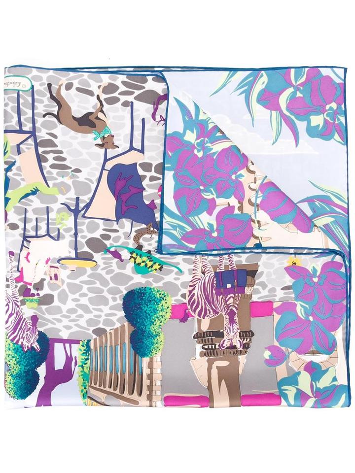 Salvatore Ferragamo Palazzo Spini Feroni Print Scarf, Women's, Silk