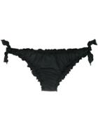 Mc2 Saint Barth Ruched Bikini Bottoms - Black