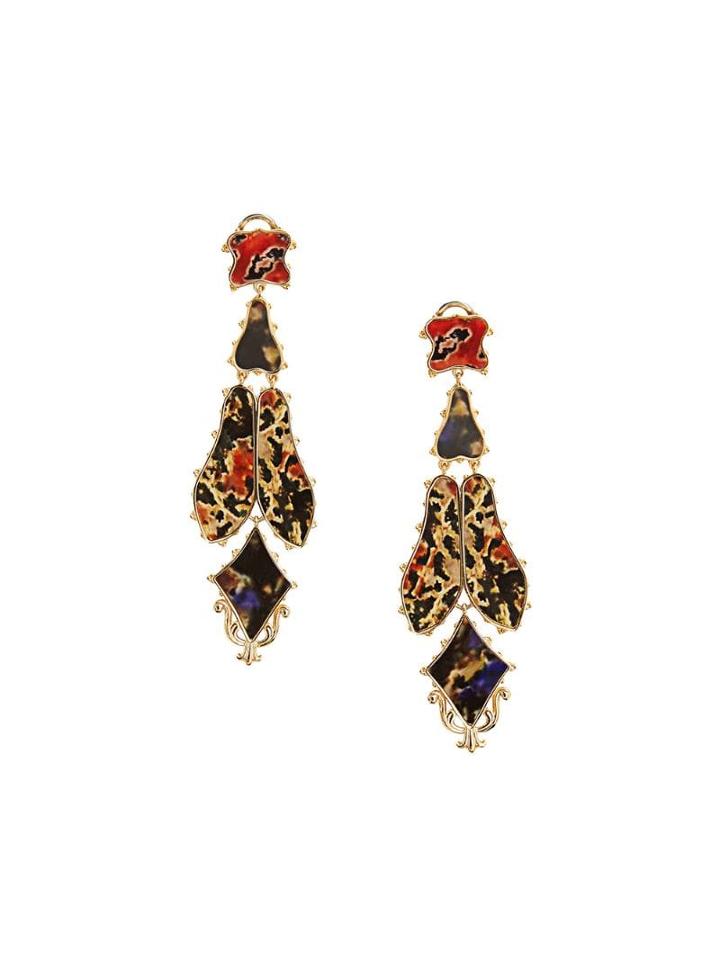 Burberry Drop Earrings - Gold