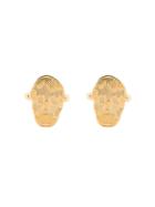 Alexander Mcqueen Skull Patterned Cufflinks - Gold