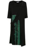 Mara Mac Printed Straight Dress - Black