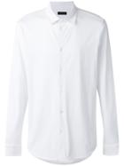 Z Zegna - Curved Hem Shirt - Men - Cotton - L, White, Cotton