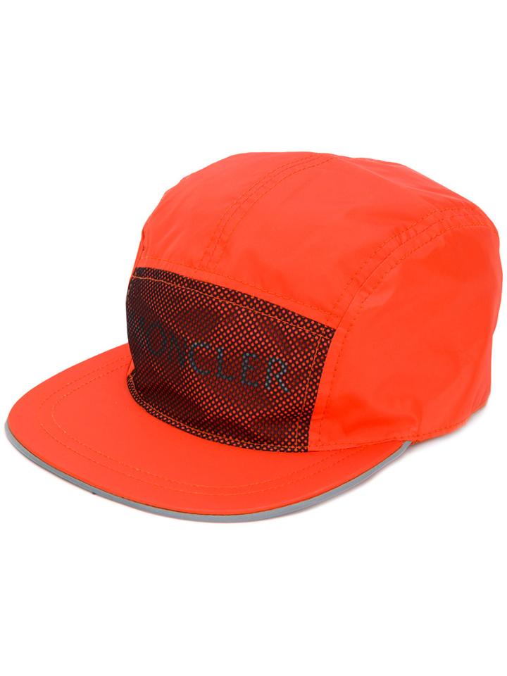 Moncler Front Logo Cap - Yellow & Orange