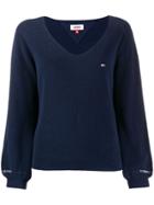 Tommy Jeans Embroidered Jumper - Blue