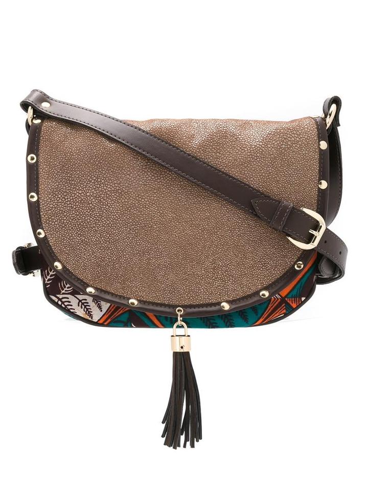 Xaa Shoulder Bag, Women's, Grey, Cotton/leather