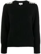 3.1 Phillip Lim Faux-pearl Embellished Knitted Jumper - Black