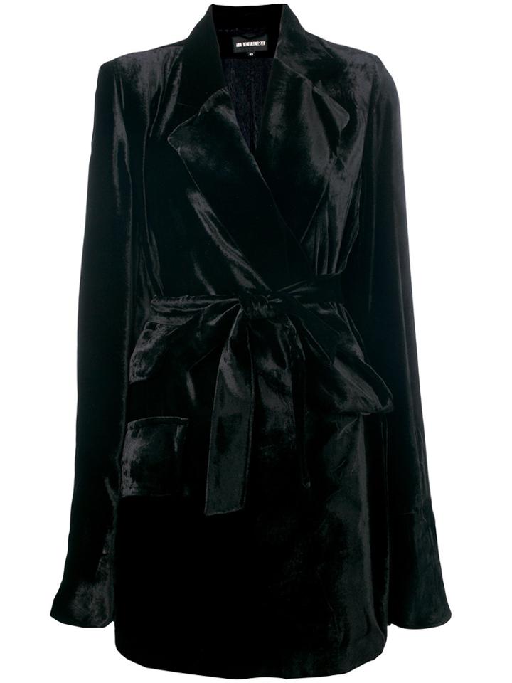 Ann Demeulemeester Robe Coat - Black