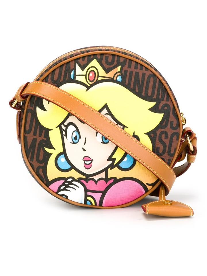 Moschino Printed Monogram Crossbody Bag