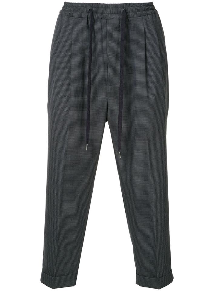 Monkey Time Cropped Joggers - Blue