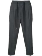 Monkey Time Cropped Joggers - Blue