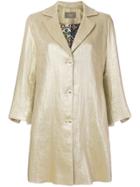 Altea Single Breasted Coat - Metallic