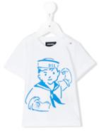 Diesel Kids - Tanub T-shirt - Kids - Cotton - 6 Mth, White