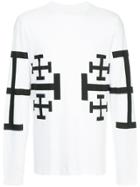 Neil Barrett Cross Motif Top - White