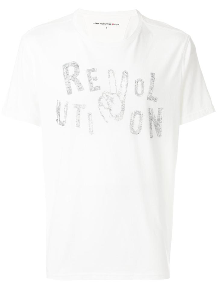 John Varvatos Revolution Print T-shirt - White