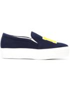 Joshua Sanders La Patch Slip-on Sneakers - Blue