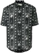 Saint Laurent Printed Short Sleeve Shirt - Black