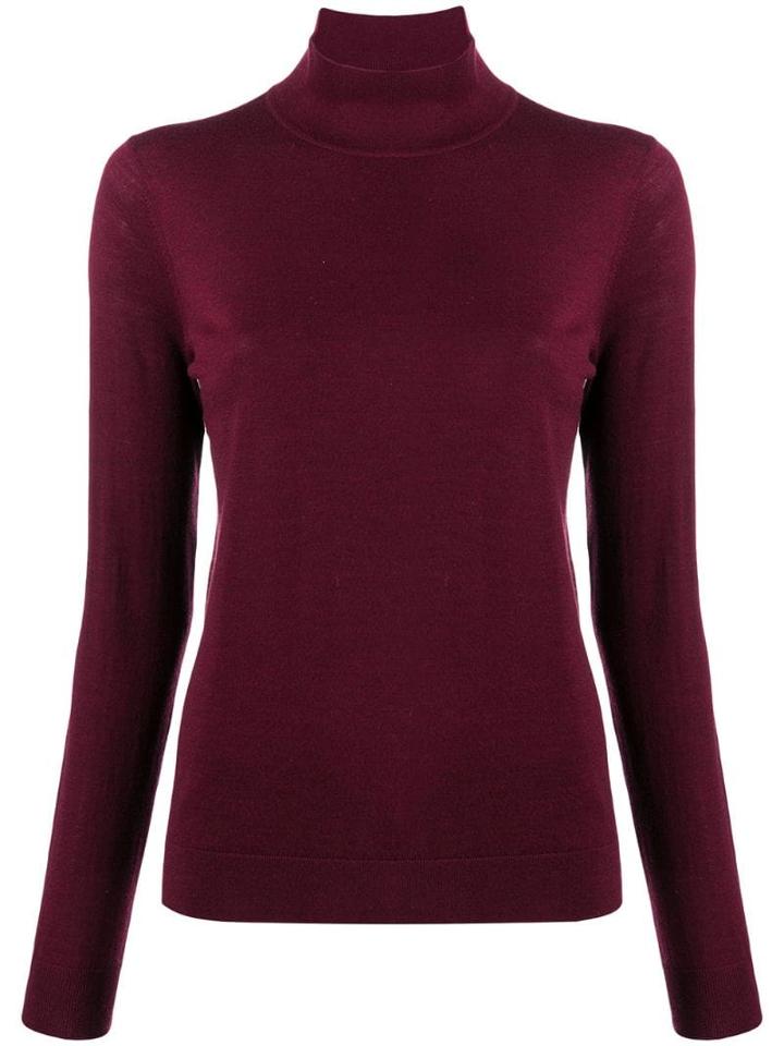 Pringle Of Scotland Slim-fit Knit Sweater - Red