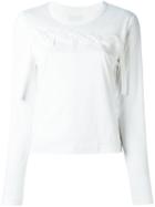 Comme Des Garçons Noir Kei Ninomiya Longsleeved T-shirt, Women's, Size: Small, White, Cotton/polyurethane Resin