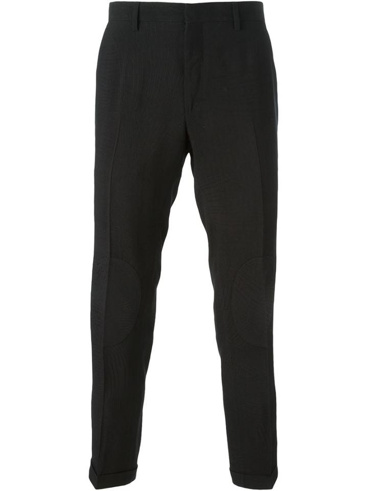 Christopher Kane Cropped Tailored Trousers, Men's, Size: 44, Black, Acetate/viscose/silk