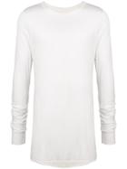 Rick Owens Oversized Long Sleeve T-shirt - White