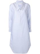 Thom Browne Drop Collar Oxford Shirtdress - Blue