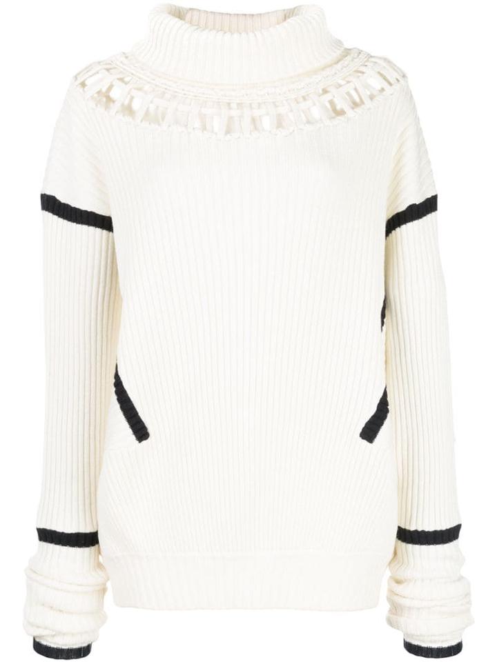 Palmer / Harding Roll Neck Jumper - White