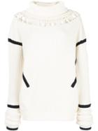 Palmer / Harding Roll Neck Jumper - White