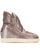 Mou Inner Wedge Sneaker Boots - Brown