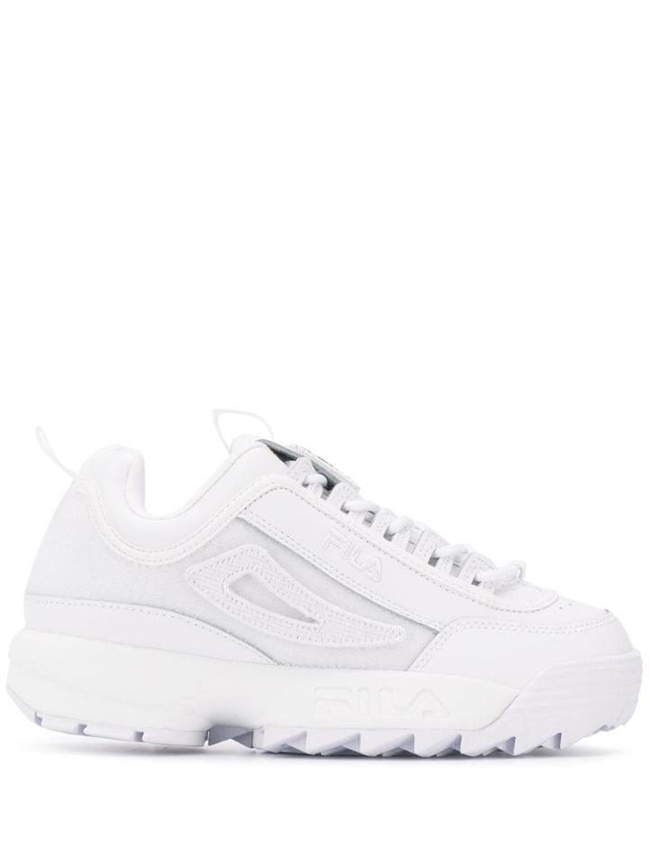 Fila Perforated Detail Sneakers - White