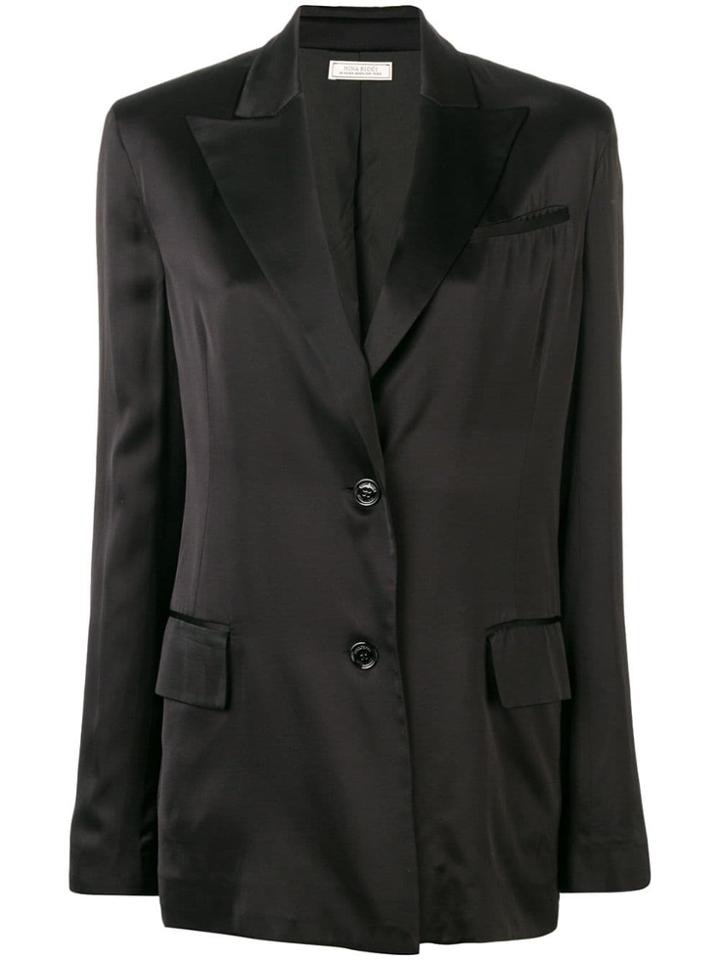 Nina Ricci Two Button Blazer - Black