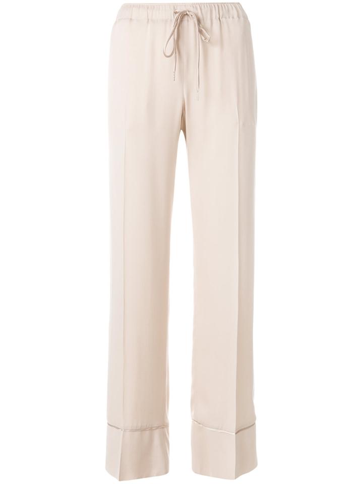 Ermanno Scervino Elasticated Waist Trousers - Nude & Neutrals