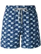 Love Brand Crab Print Swim Shorts - Blue