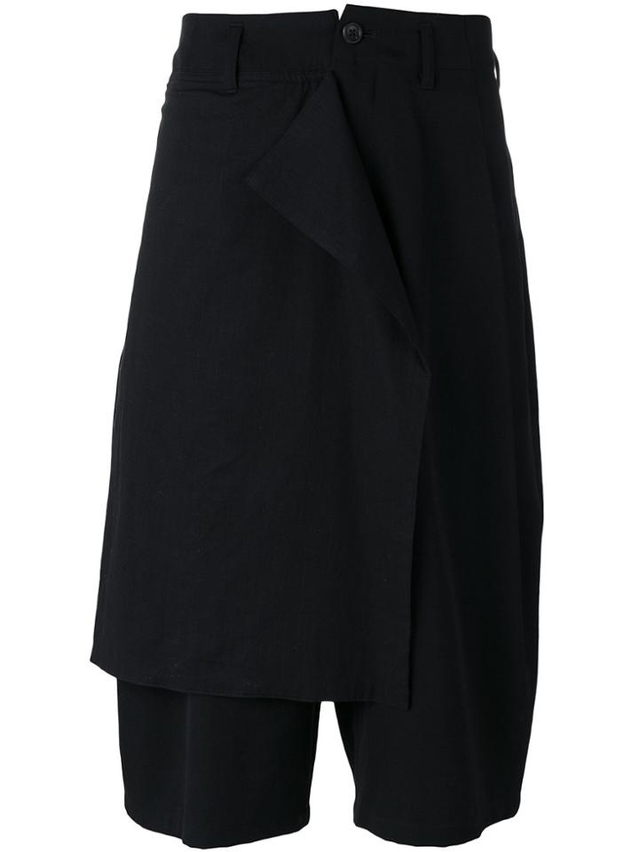 Yohji Yamamoto Long Bermuda Shorts - Black