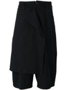 Yohji Yamamoto Long Bermuda Shorts - Black