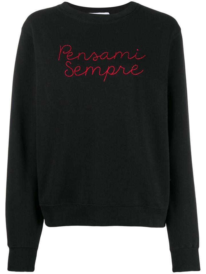 Giada Benincasa Embroidered Sweatshirt - Black