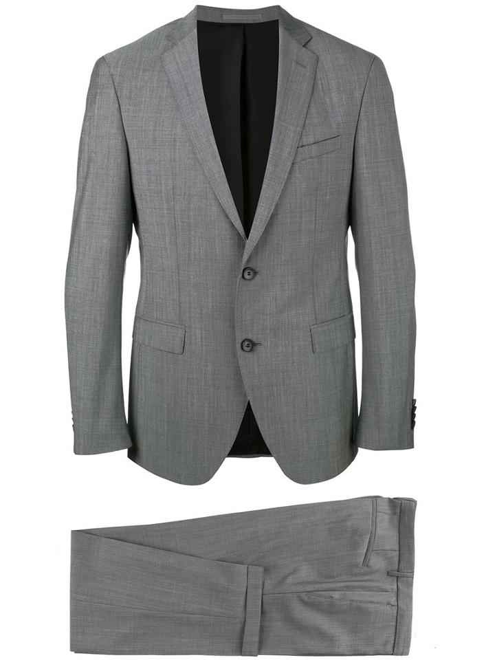 Boss Hugo Boss Formal Suit, Men's, Size: 52, Grey, Virgin Wool/mohair/cupro