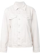 Mother Denim Jacket, Women's, Size: Small, White, Cotton