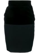 Yves Saint Laurent Vintage 1980's Pencil Skirt - Black