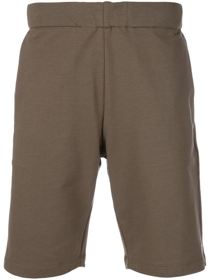 Paolo Pecora Elastic Waist Shorts - Brown