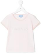 Lanvin Petite - Logo Print T-shirt - Kids - Cotton/spandex/elastane - 12 Yrs, Nude/neutrals